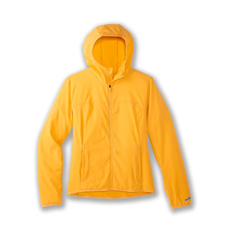 Brooks Women's CANOPY Running Jackets - Saffron/Orange - Canada (RGHSK-2195)